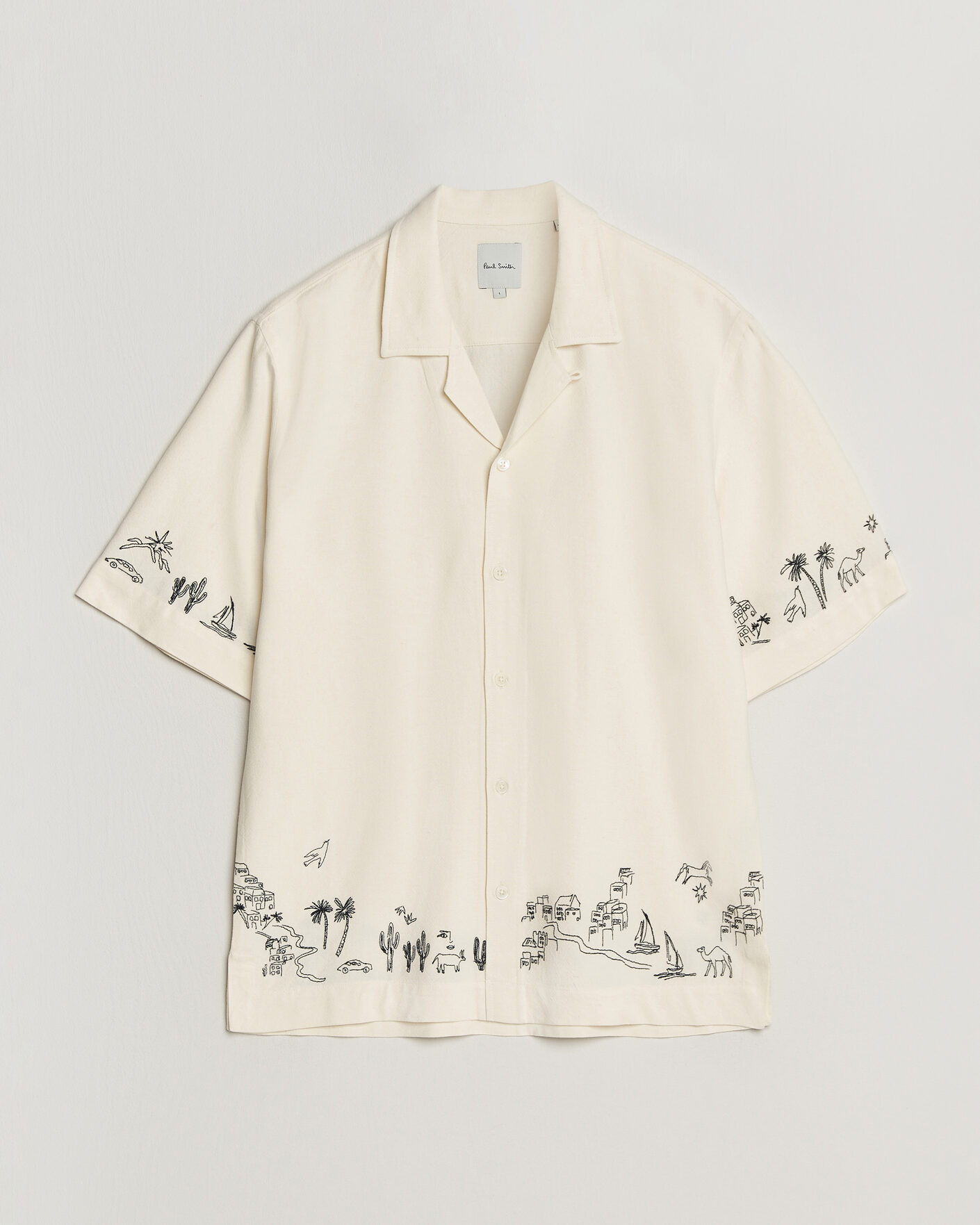 Herren | Hemden | Paul Smith | Embroidered Short Sleeve Shirt White