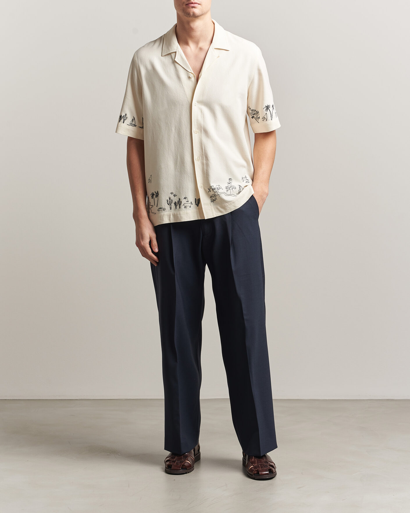 Herren | Hemden | Paul Smith | Embroidered Short Sleeve Shirt White