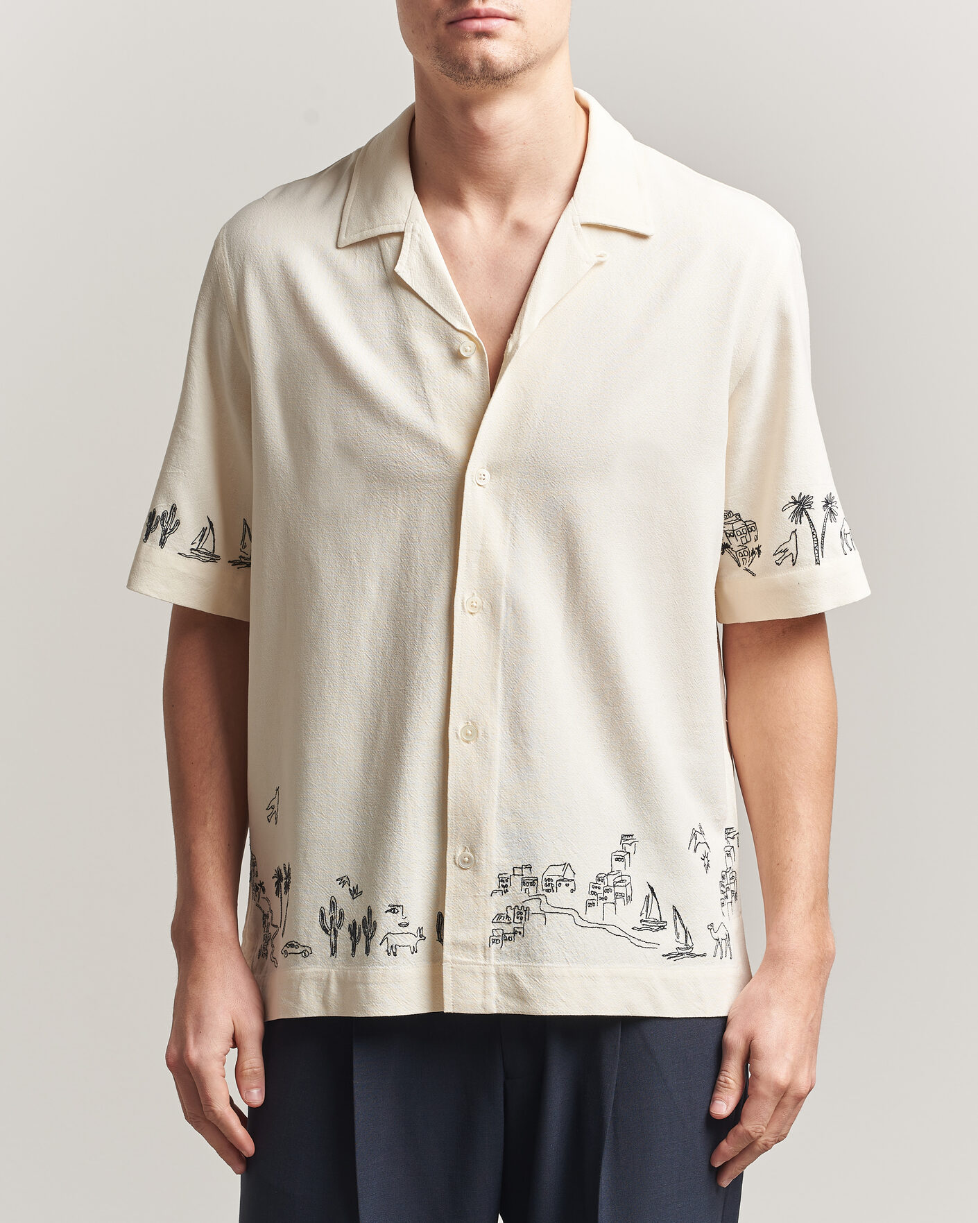 Herren | Hemden | Paul Smith | Embroidered Short Sleeve Shirt White
