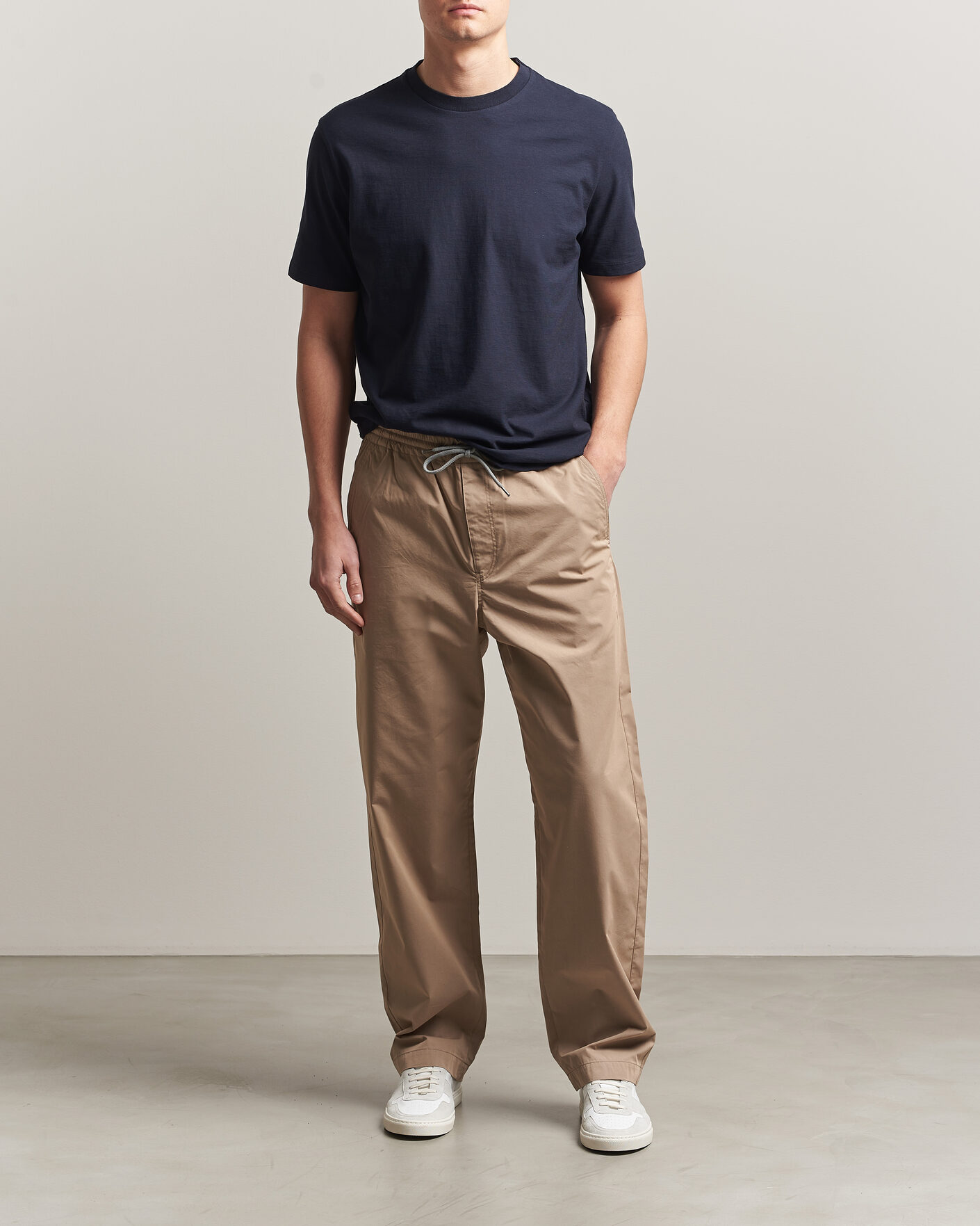 Herren | Hosen | PS Paul Smith | Casual Cotton Drawstring Trousers Beige