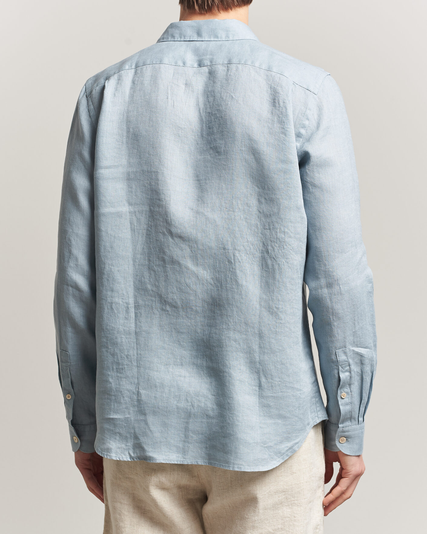 Herren | Hemden | PS Paul Smith | Tailored Fit Linen Shirt Light Blue
