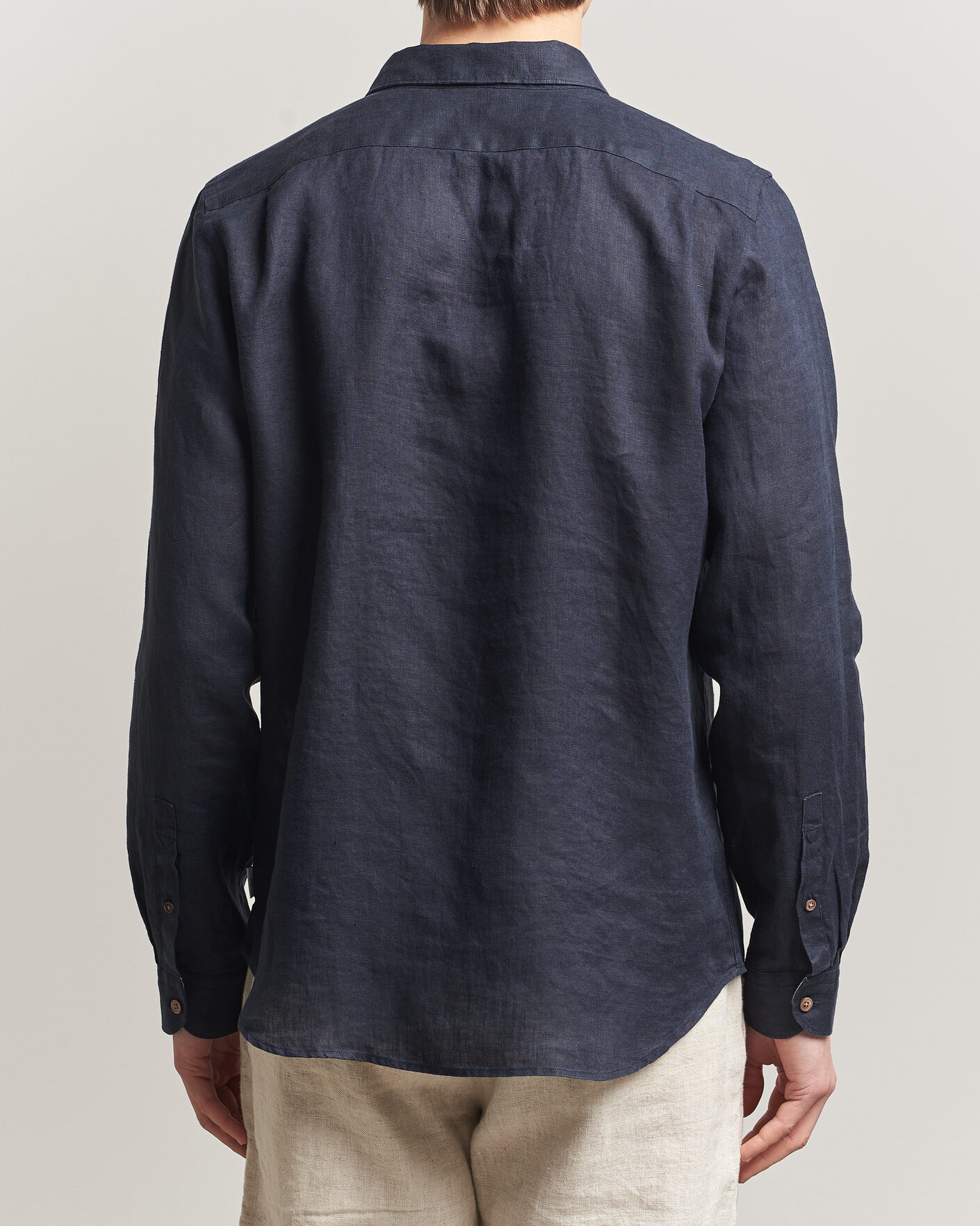 Herren | Hemden | PS Paul Smith | Tailored Fit Linen Shirt Navy