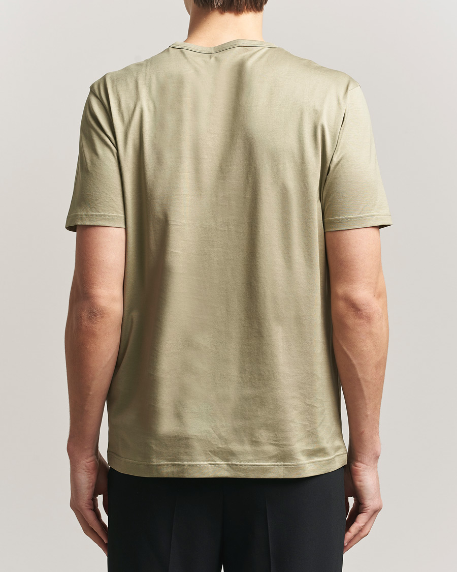 Herren | T-Shirts | Sunspel | Crew Neck Q82 Cotton T-Shirt Pistachio