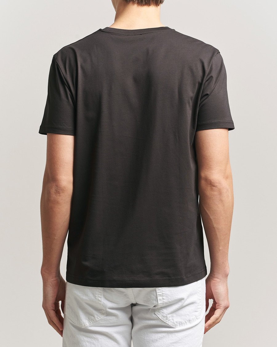 Herren | T-Shirts | Sunspel | Riviera Midweight T-Shirt Dark Chocolate