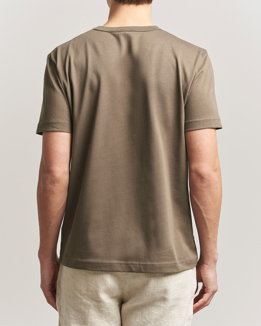 Herren | T-Shirts | Sunspel | Single Jersey Supima Cotton T-Shirt Dark Cedar