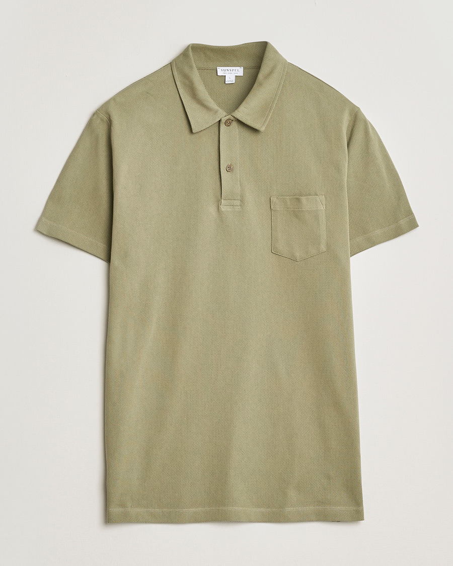 Herren | Poloshirts | Sunspel | Riviera Polo Shirt Pistachio