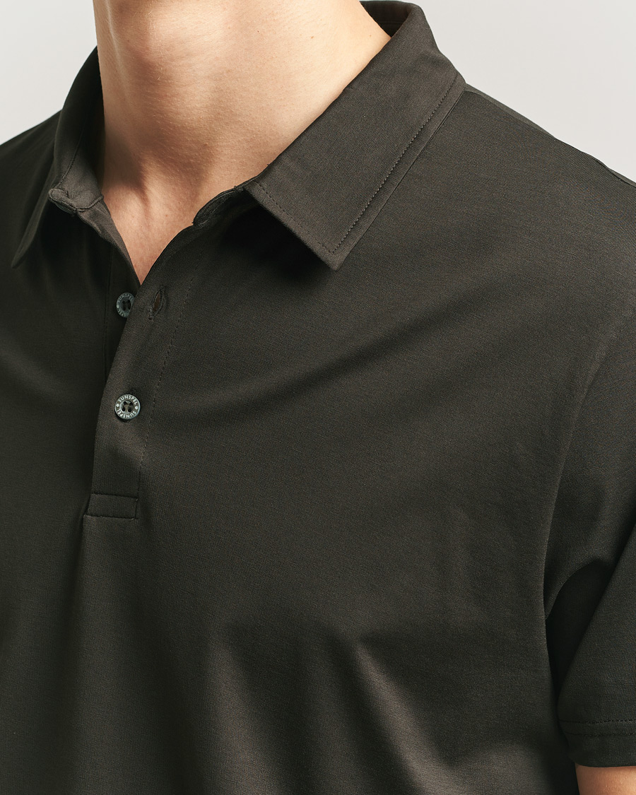 Herren | Poloshirts | Sunspel | Cotton Jersey Polo Dark Chocolate