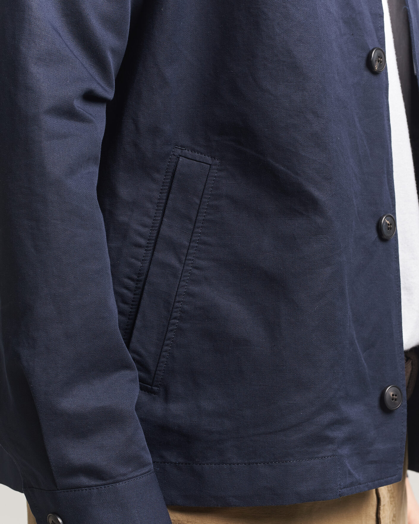 Herren | Jacken | Sunspel | Cotton/Linen Jacket Navy