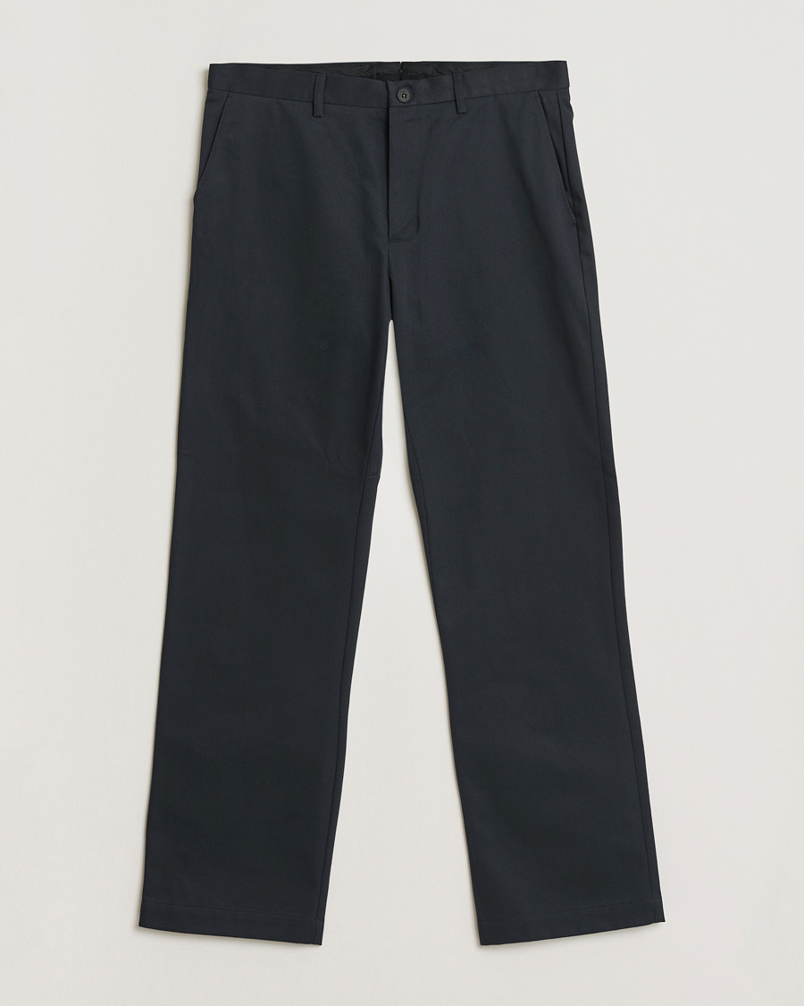 Herren | Hosen | Sunspel | Soft Cotton Drill Trousers Navy