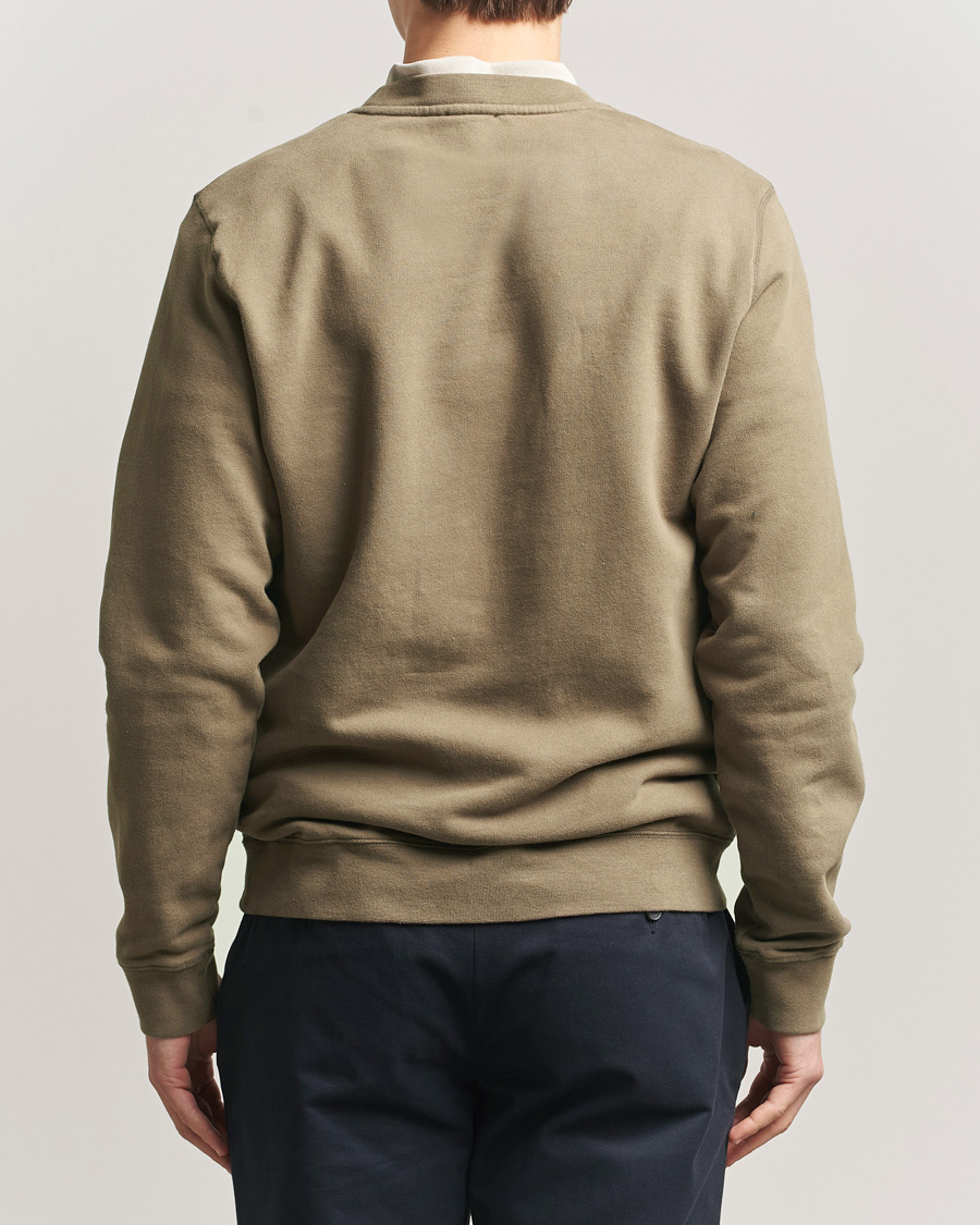 Herren | Pullover | Sunspel | Loopback Sweatshirt Dark Cedar