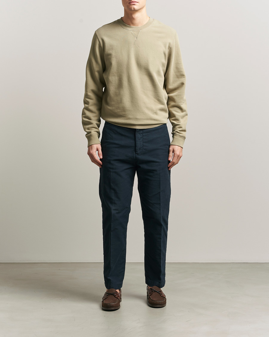 Herren | Pullover | Sunspel | Loopback Sweatshirt Pistachio