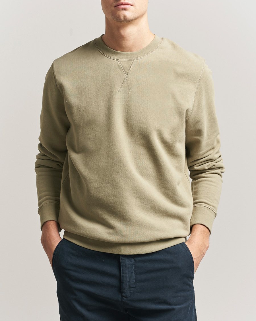 Herren | Pullover | Sunspel | Loopback Sweatshirt Pistachio