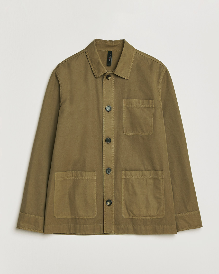 Herren | Jacken | Kiton | Cotton Canvas Chore Jacket Military