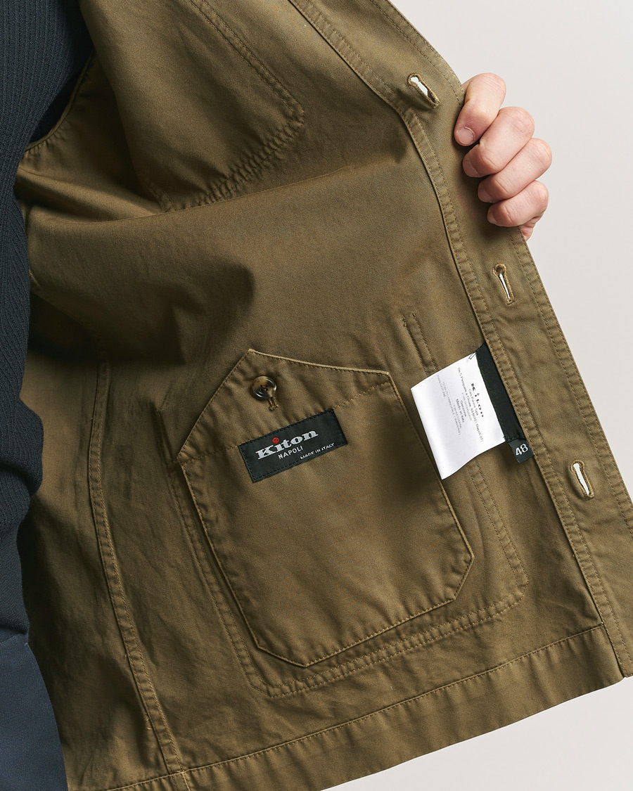 Herren | Jacken | Kiton | Cotton Canvas Chore Jacket Military