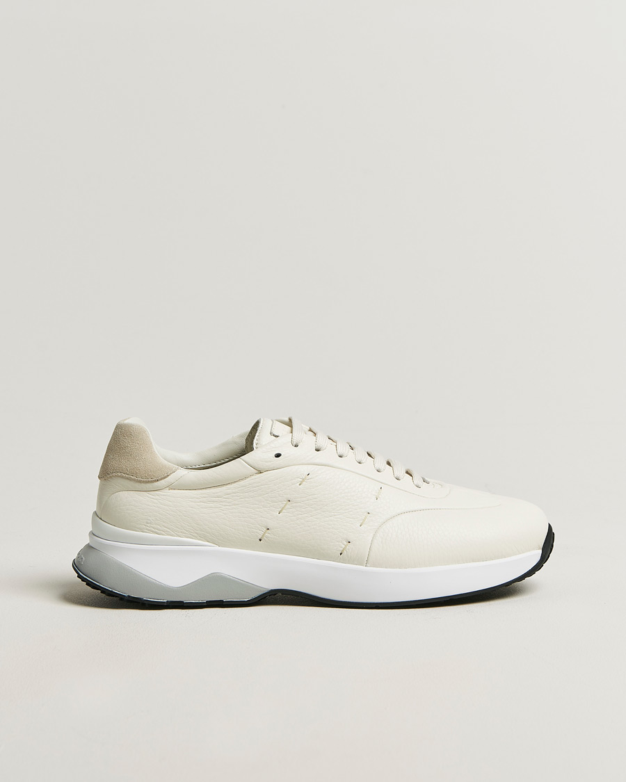 Herren | Sneaker | Kiton | Deerskin Running Sneakers White