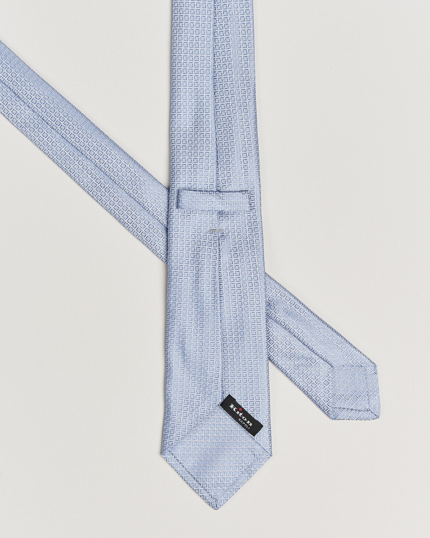 Herren | Krawatten | Kiton | Micro Structure Silk Tie Sky Blue