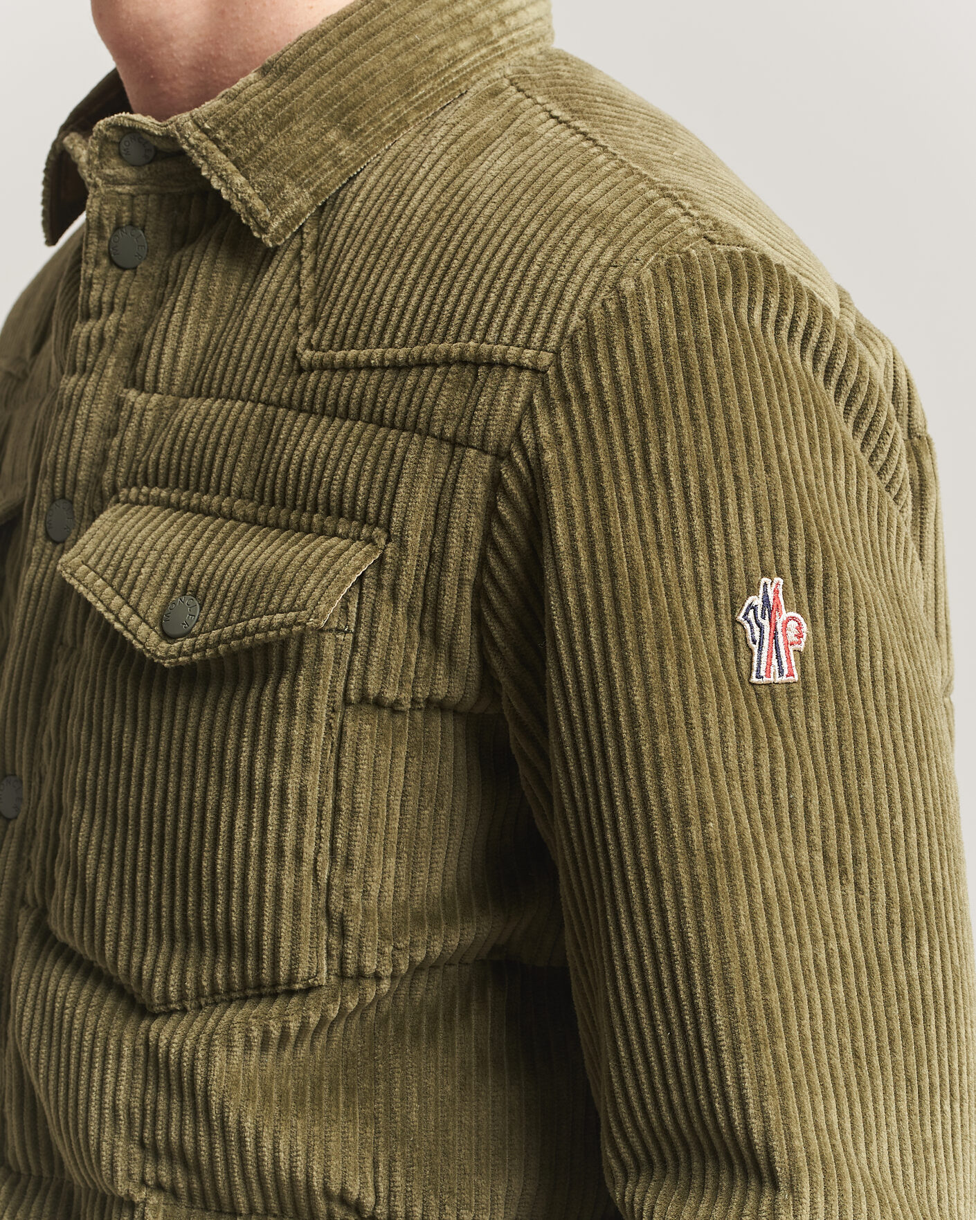 Herren | Jacken | Moncler Grenoble | Gelt Corduroy Shirt Jacket Military Green