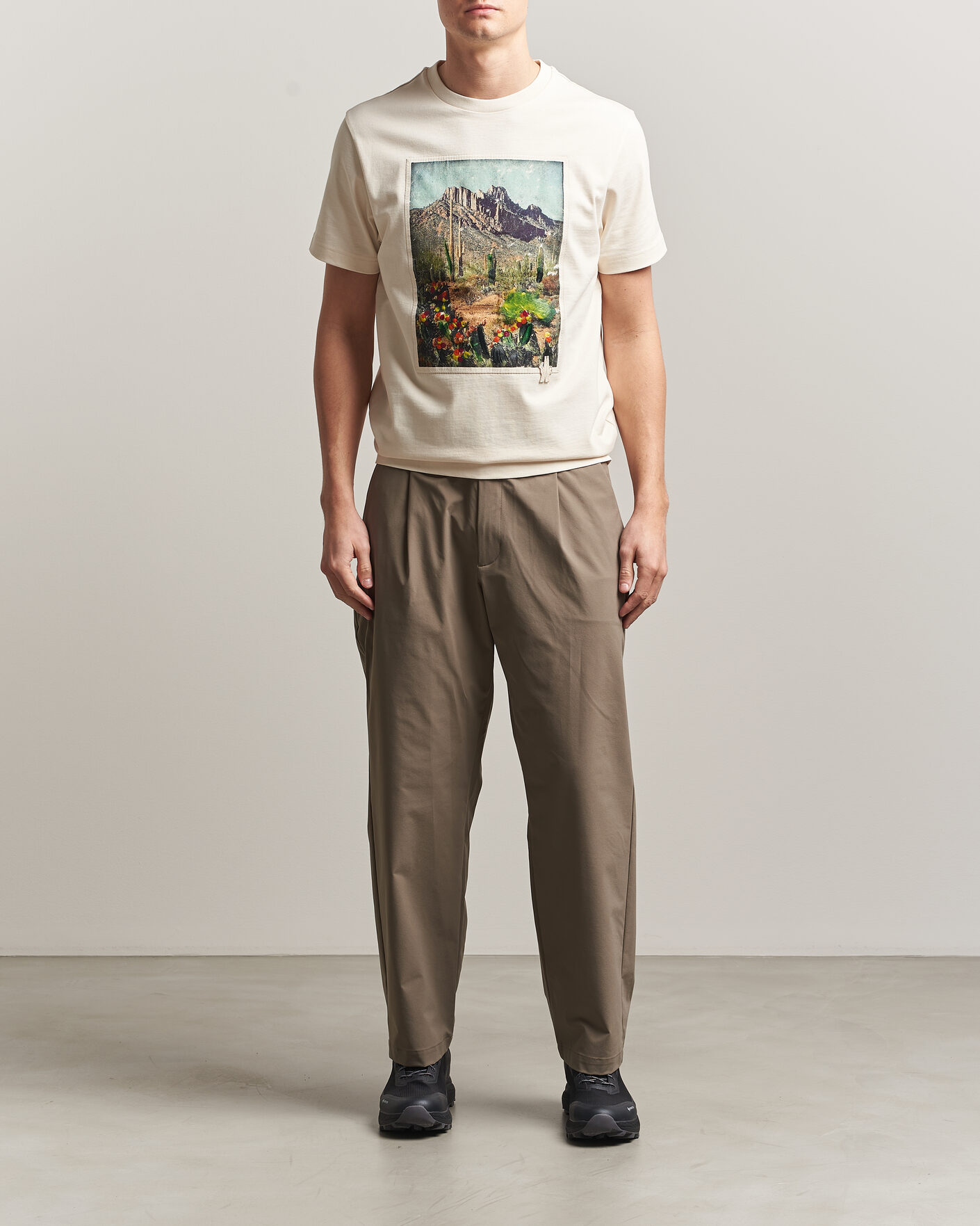 Herren | T-Shirts | Moncler Grenoble | Mountain Print T-Shirt Off White