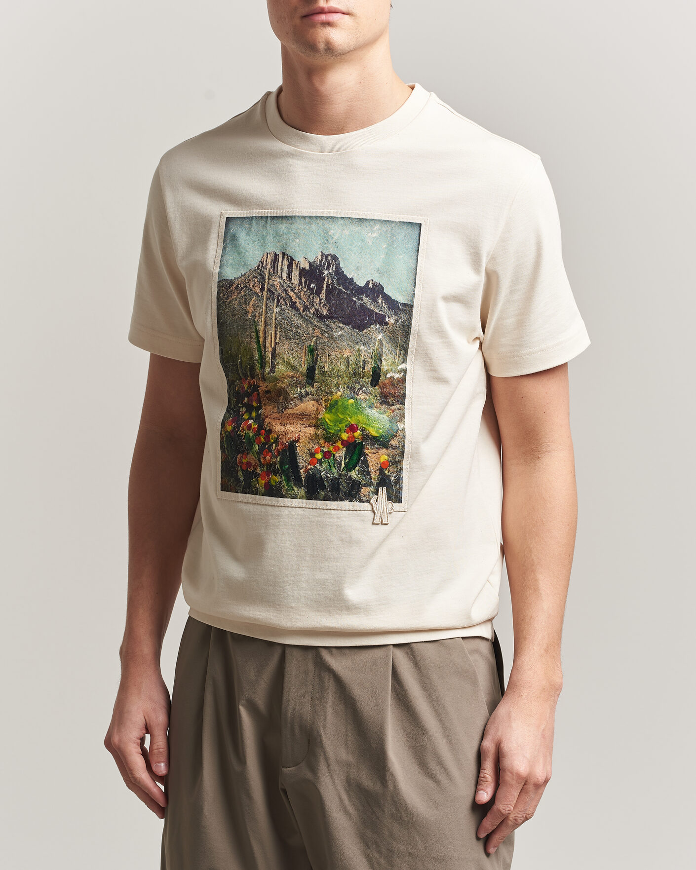 Herren | T-Shirts | Moncler Grenoble | Mountain Print T-Shirt Off White