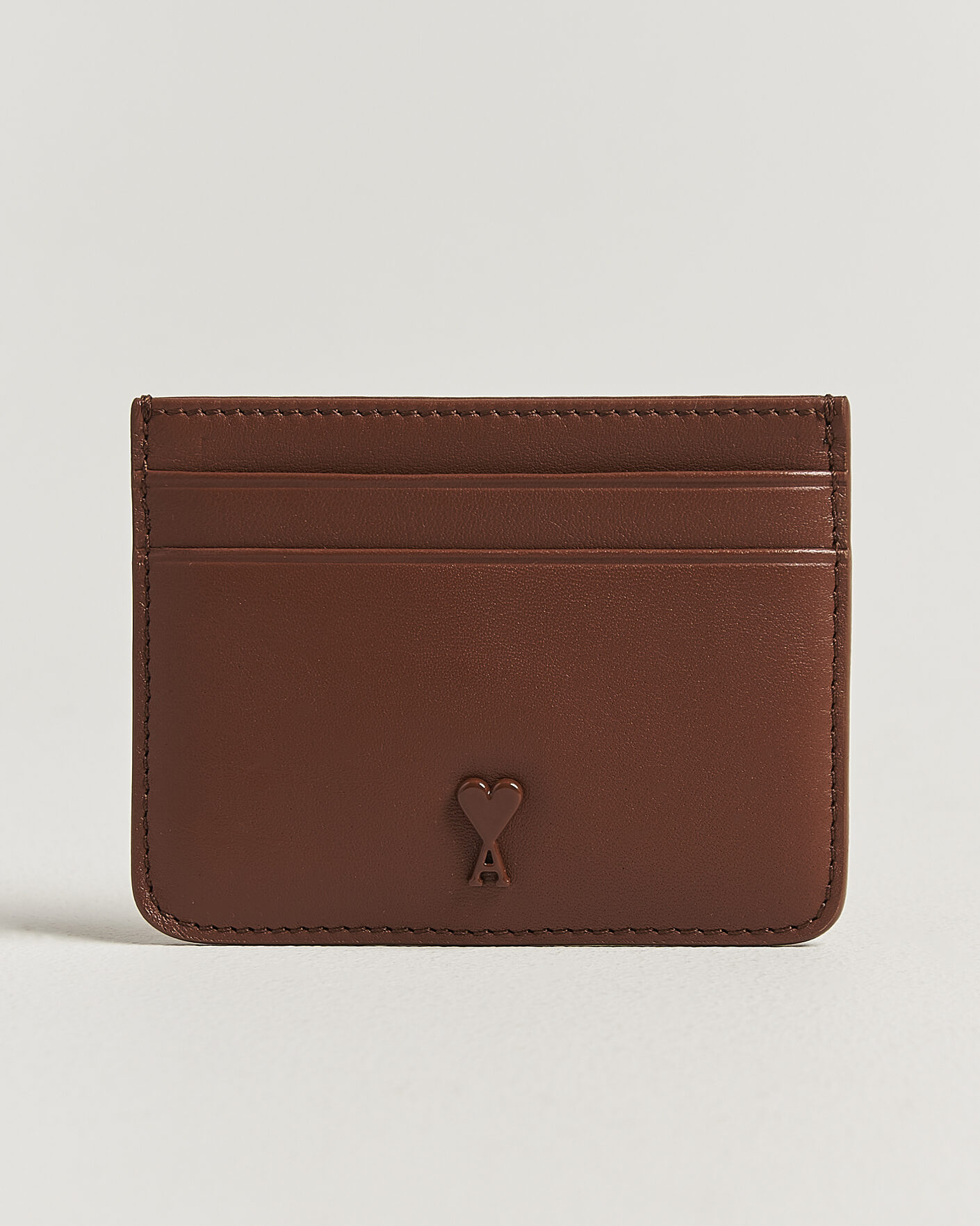 Herren | Geldbörsen | AMI | Tonal Heart Logo Card Holder Caramel