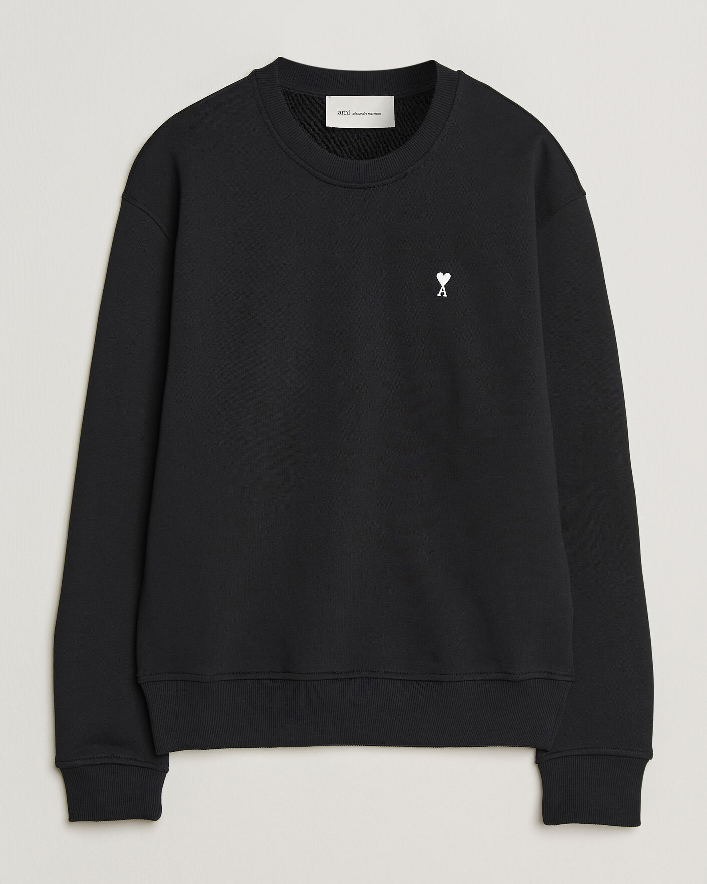 Herren | Pullover | AMI | Contrast Heart Logo Sweatshirt Black