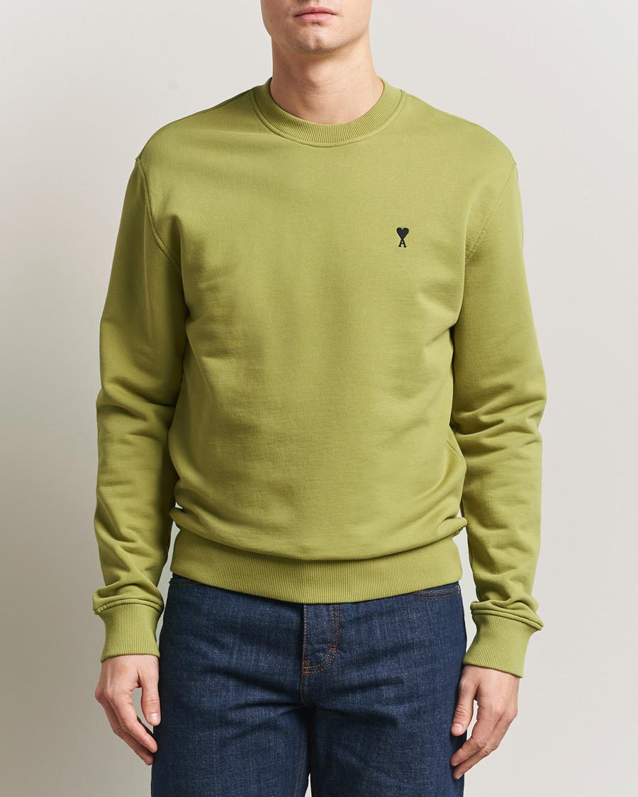 Herren | Pullover | AMI | Contrast Heart Logo Sweatshirt Matcha