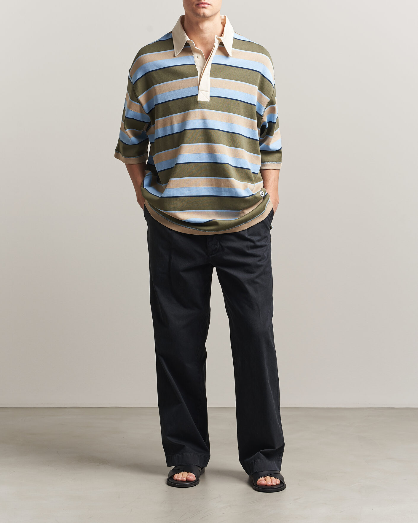 Herren | Poloshirts | AMI | Oversize Fit Striped Polo Multi