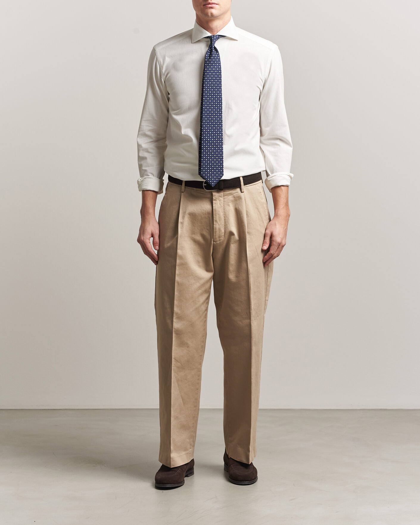 Herren | Hemden | 100Hands | Washed Japanese Denim Shirt Off White