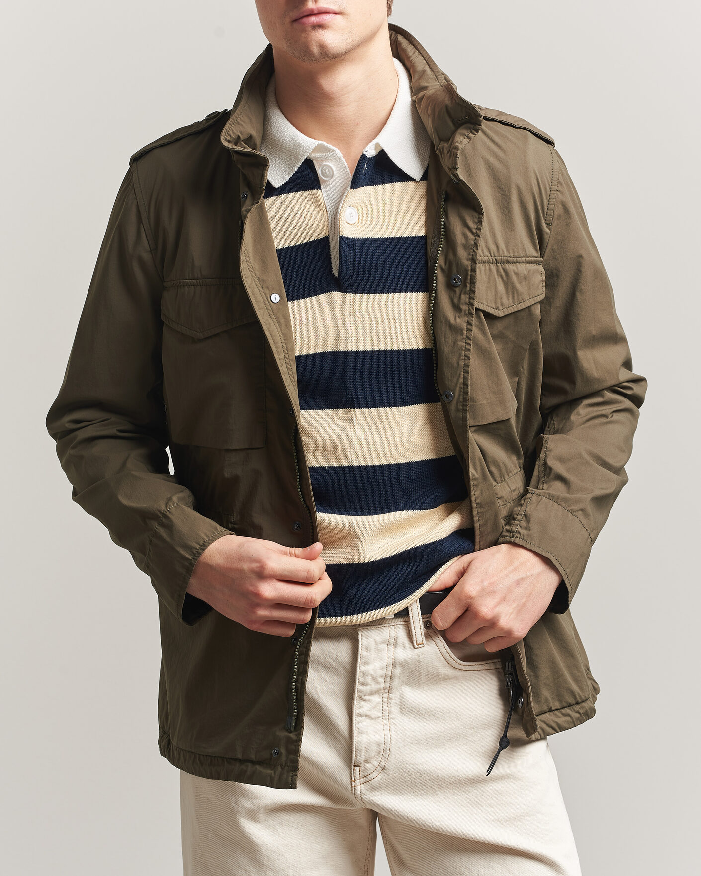Herren | Jacken | Aspesi | Lightweight Cotton Field Jacket Military