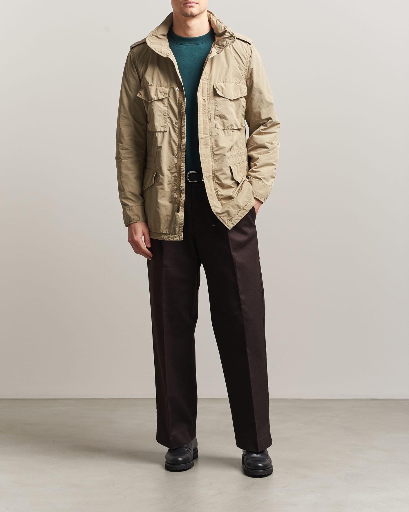 Herren | Jacken | Aspesi | Garment Dyed Field Jacket Sand