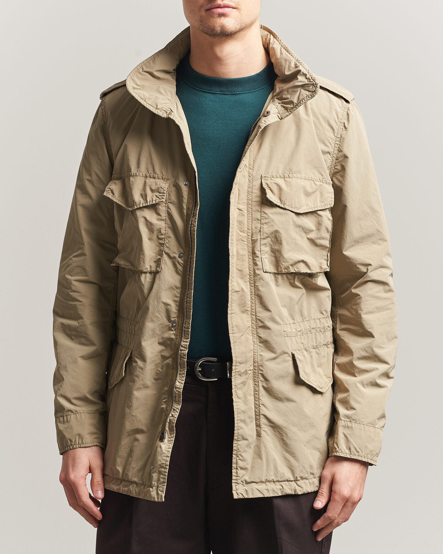 Herren | Jacken | Aspesi | Garment Dyed Field Jacket Sand