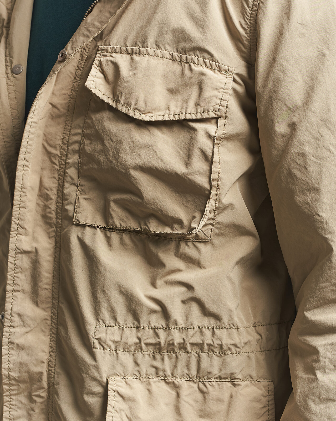 Herren | Jacken | Aspesi | Garment Dyed Field Jacket Sand