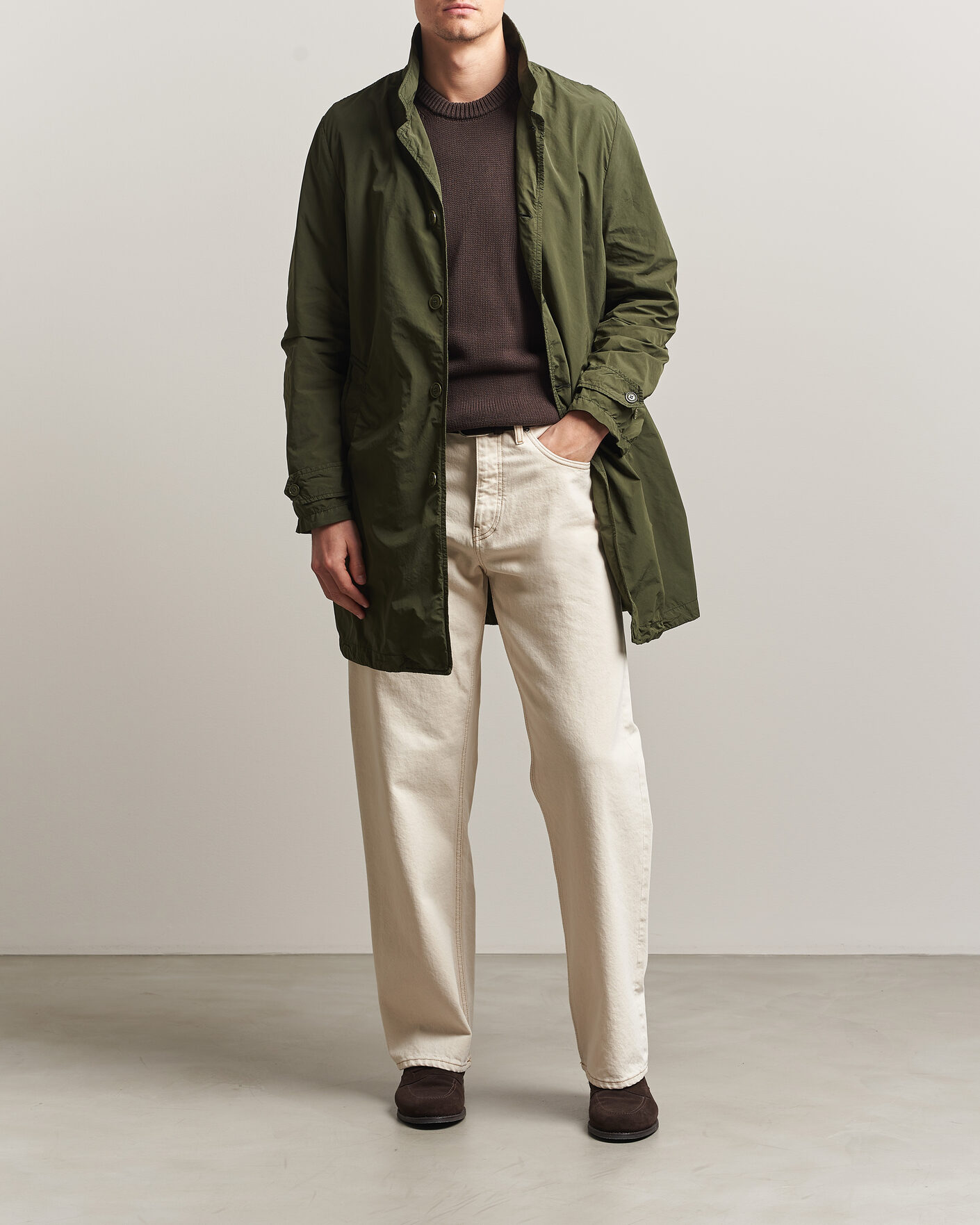 Herren | Jacken | Aspesi | Garment Dyed Lemon Coat Military