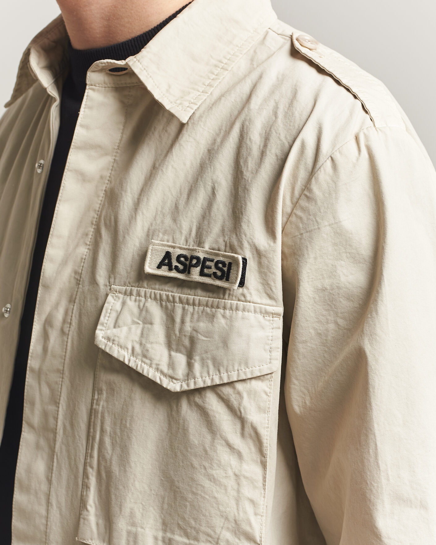 Herren | Jacken | Aspesi | Cotton Field Shirt Sand