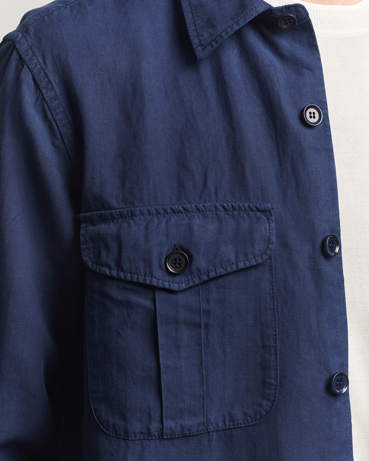 Herren | Hemden | Aspesi | Double Pocket Overshirt Navy