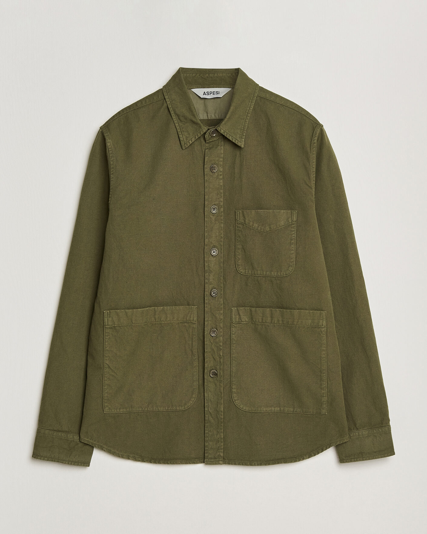 Herren | Jacken | Aspesi | Garment Dyed Utility Shirt Military