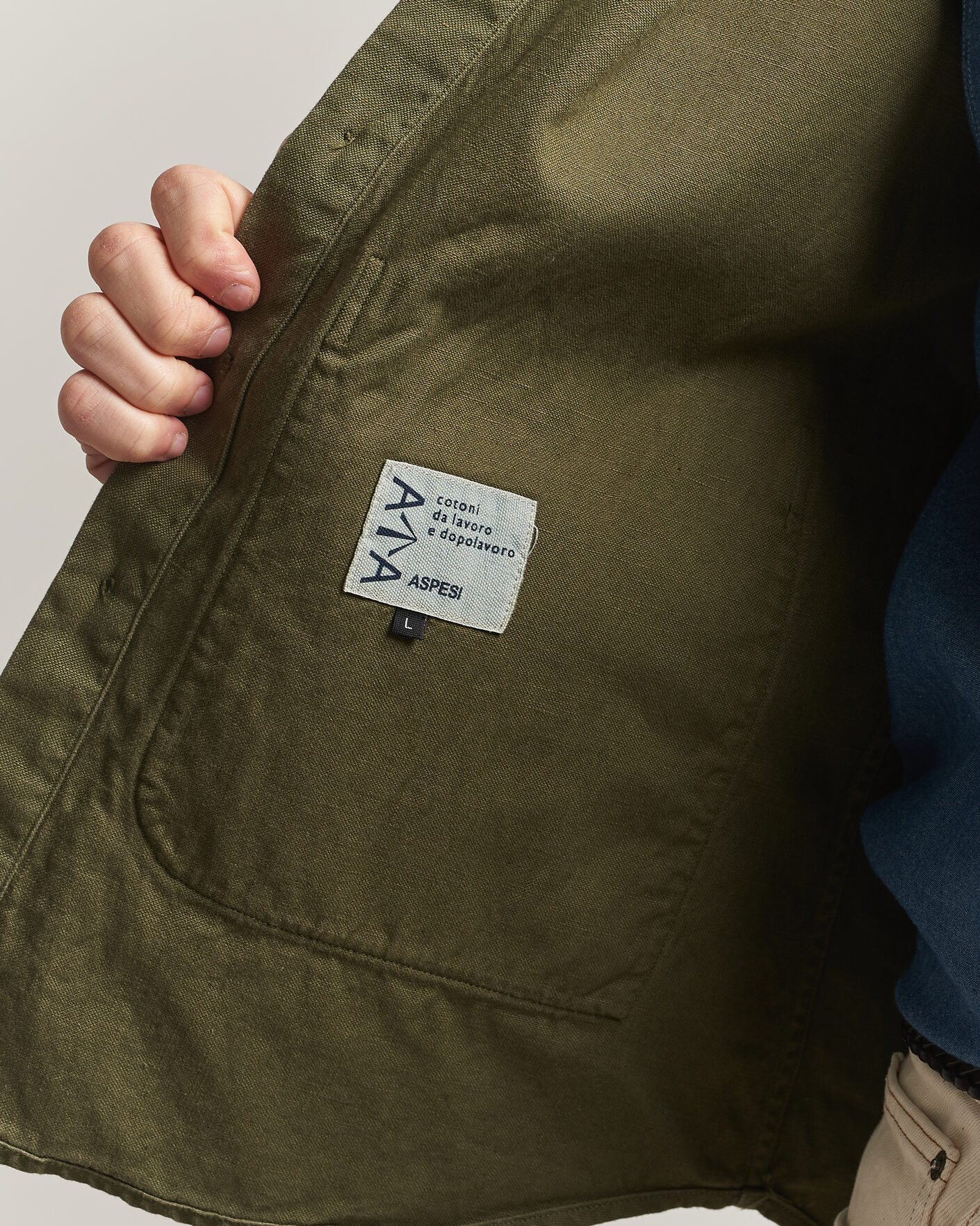 Herren | Jacken | Aspesi | Garment Dyed Utility Shirt Military