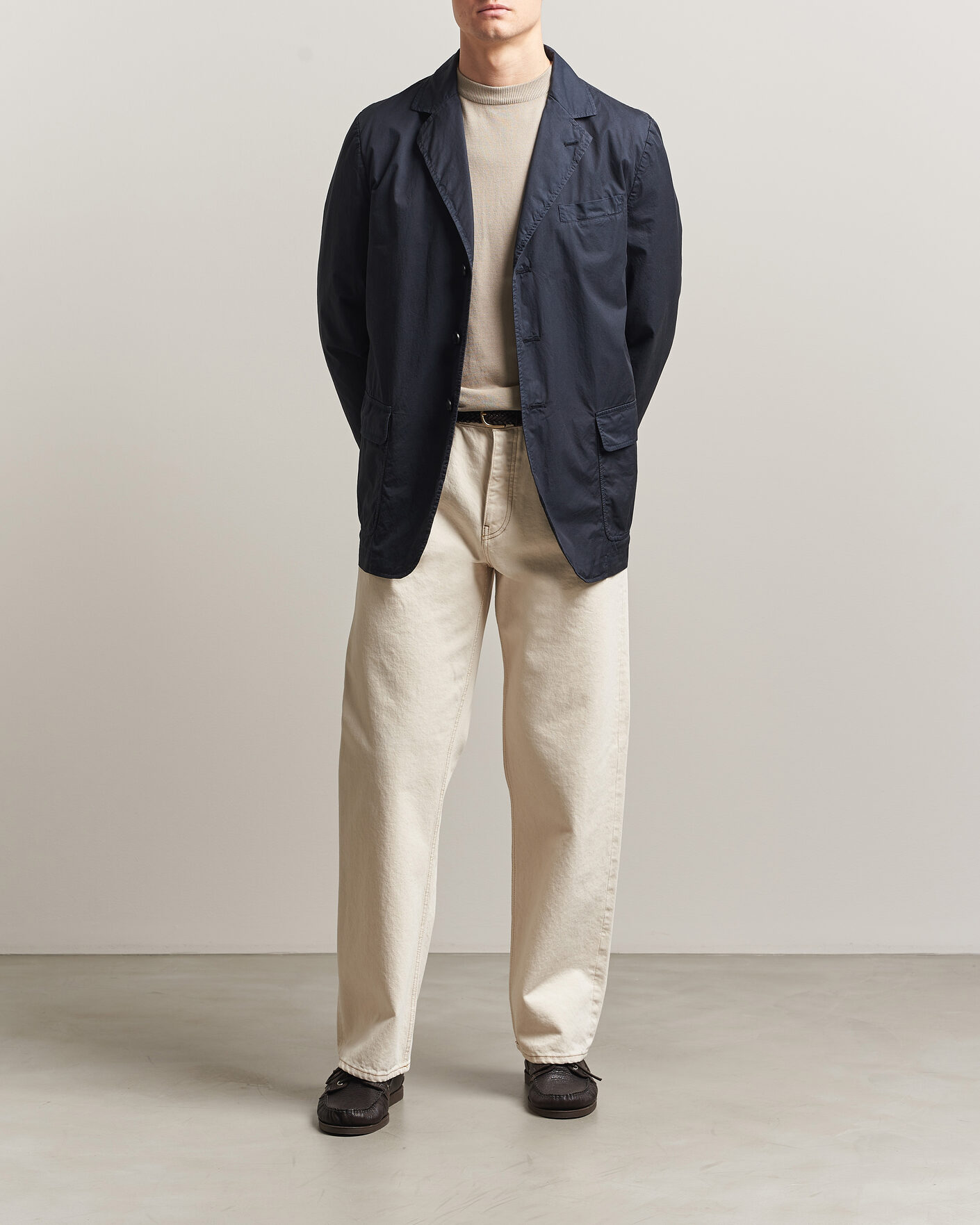 Herren | Sakkos | Aspesi | Cotton Blazer Navy