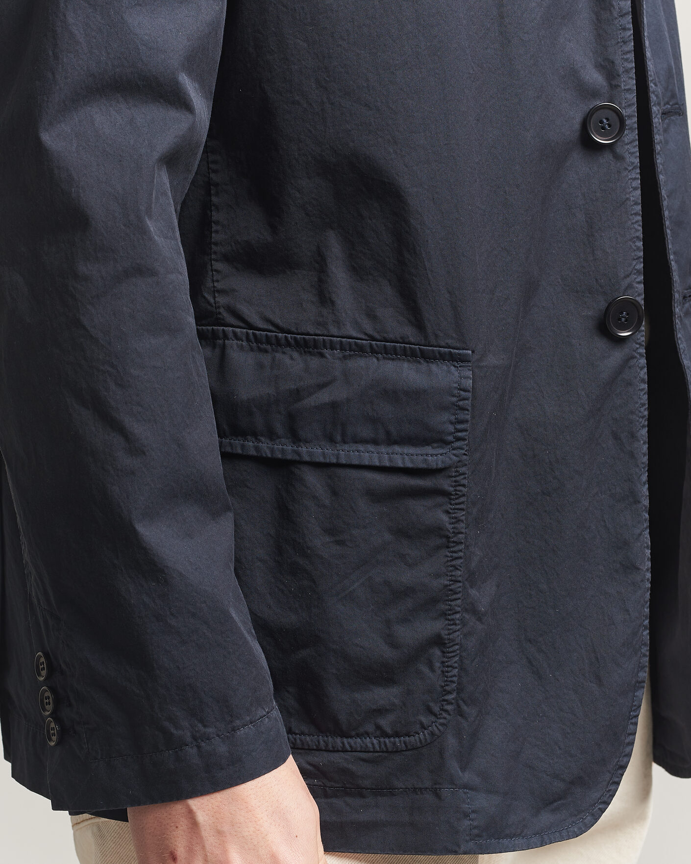 Herren | Sakkos | Aspesi | Cotton Blazer Navy