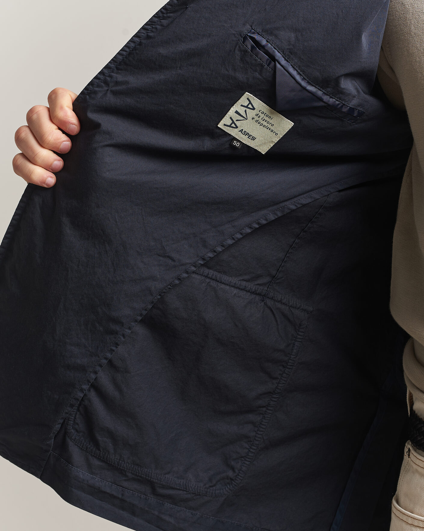 Herren | Sakkos | Aspesi | Cotton Blazer Navy