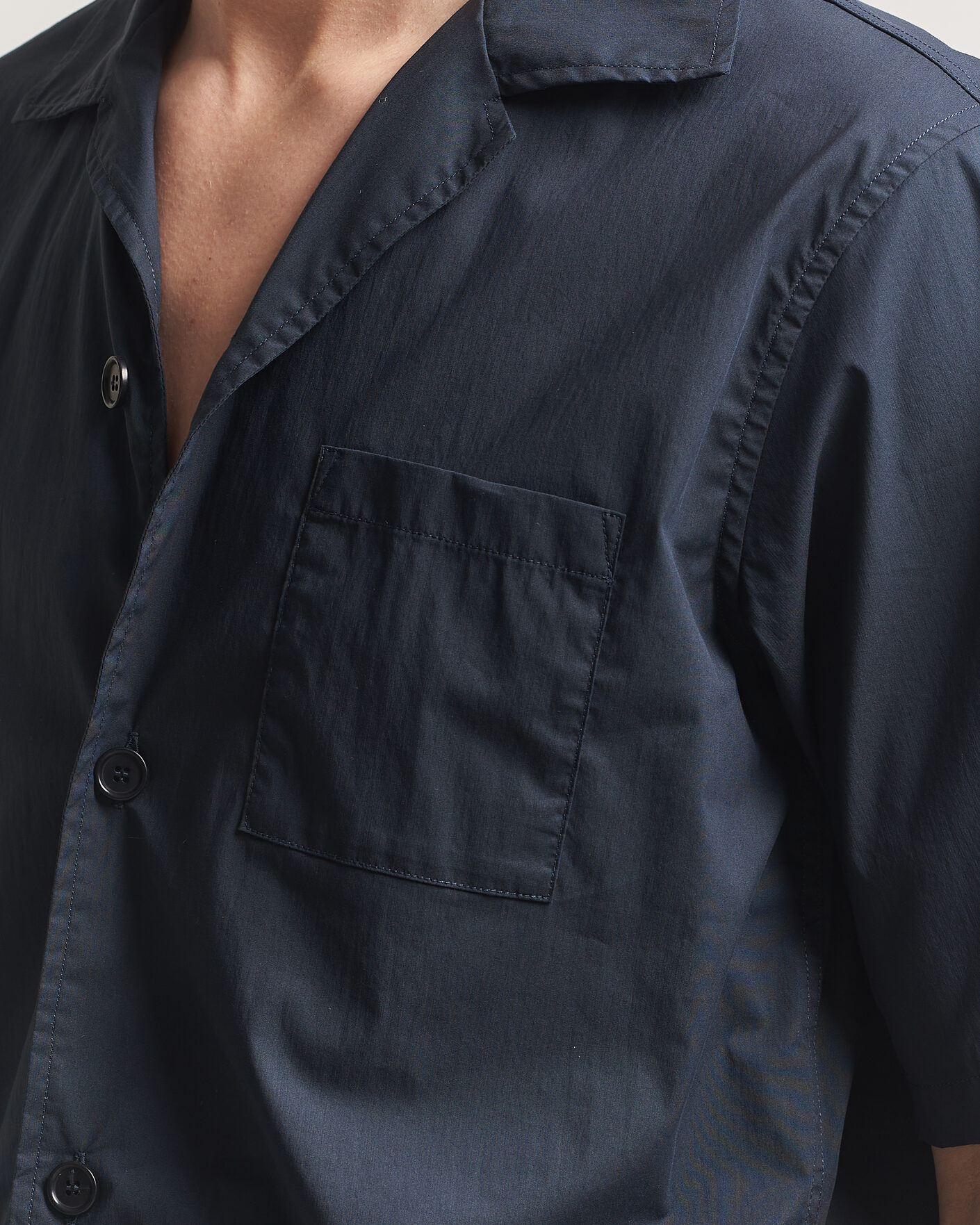 Herren | Hemden | Aspesi | Ago Short Sleeve Shirt Navy