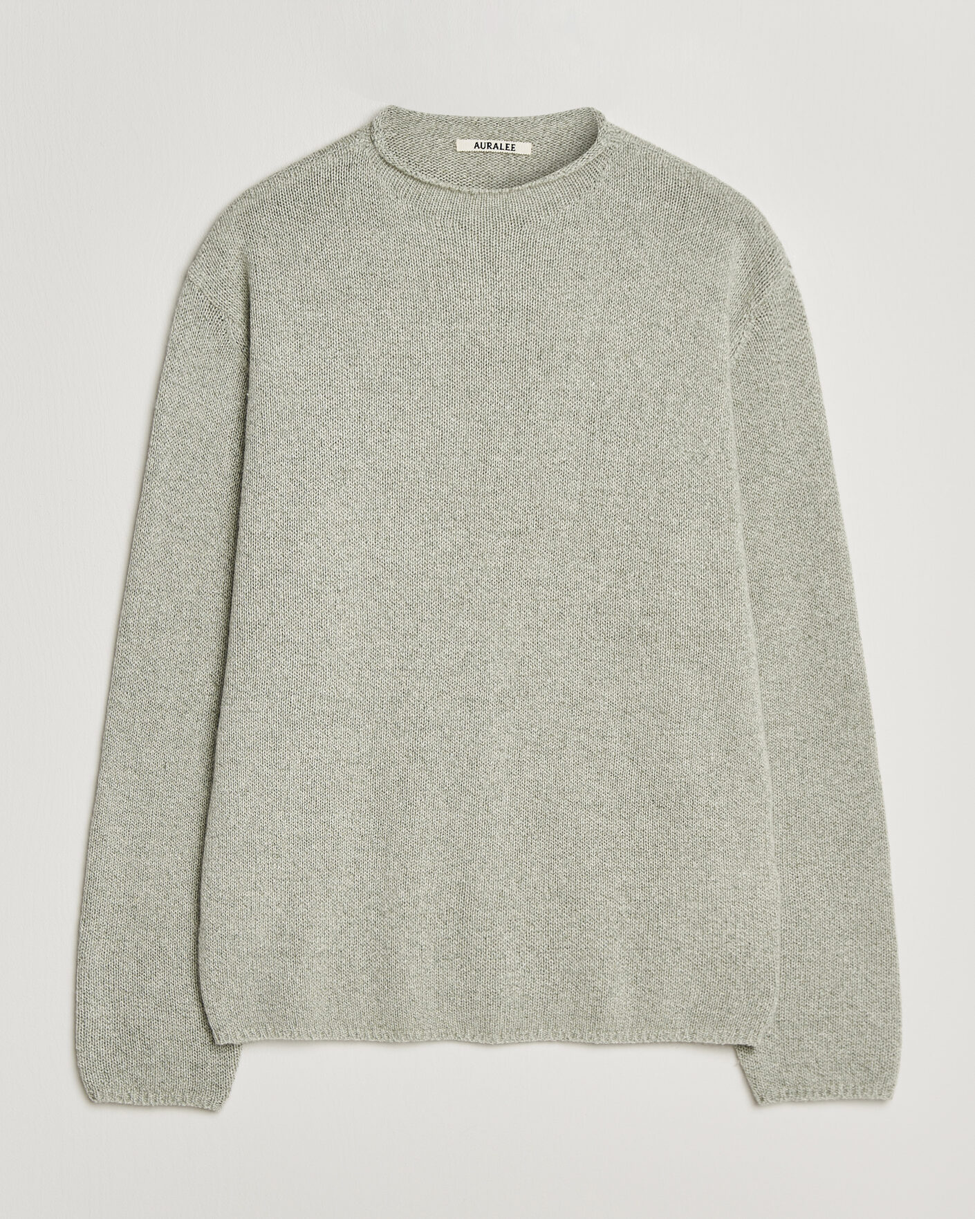 Herren | Pullover | Auralee | Cashmere/Silk Crew Neck Mint Melange