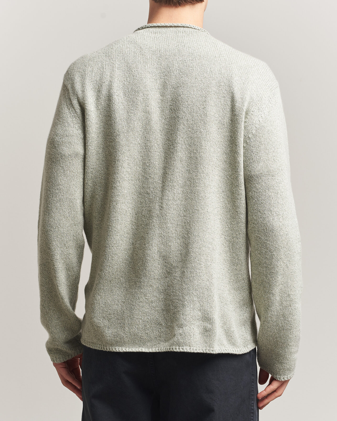 Herren | Pullover | Auralee | Cashmere/Silk Crew Neck Mint Melange