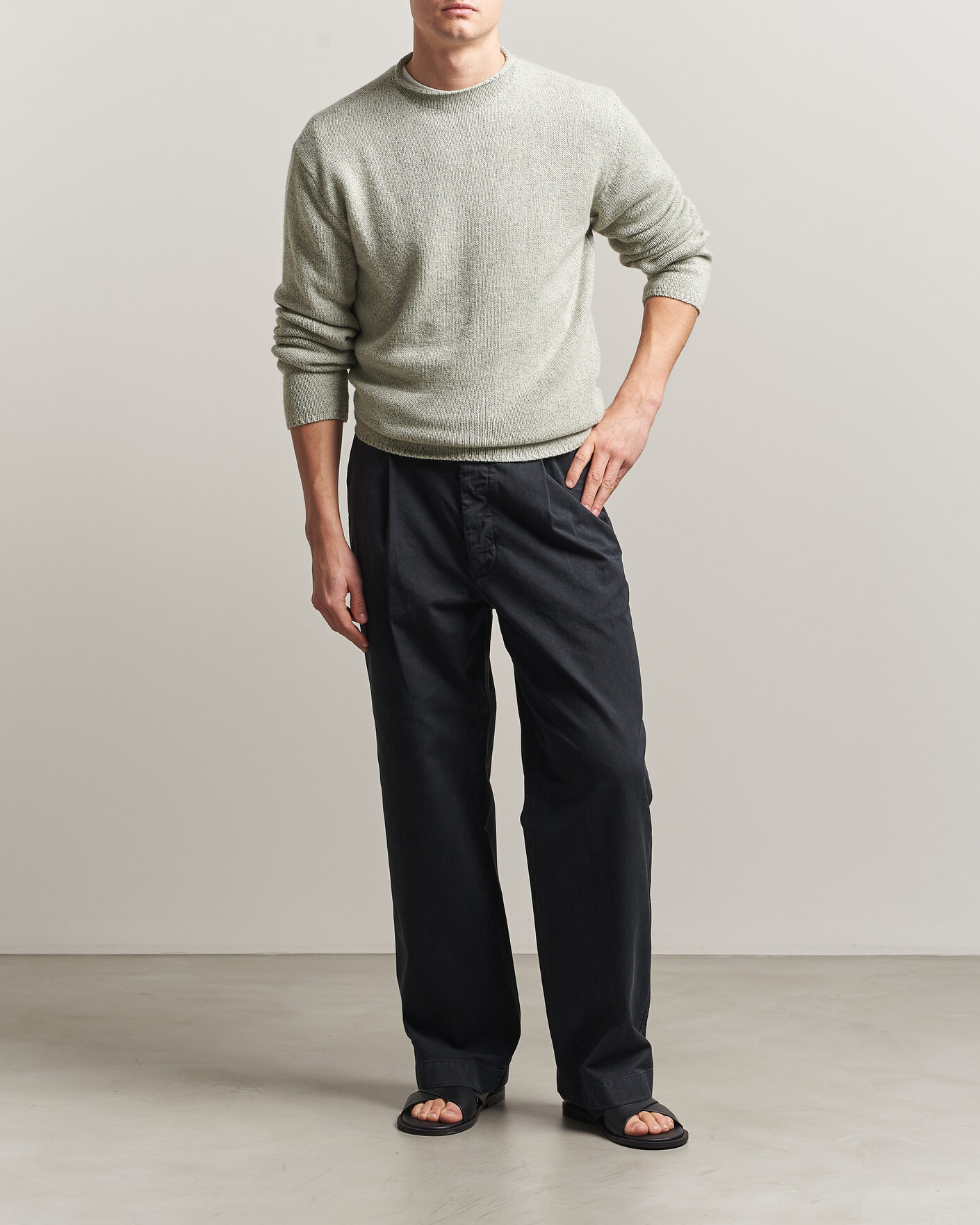 Herren | Hosen | Auralee | Garment Dyed Finx Chinos Black