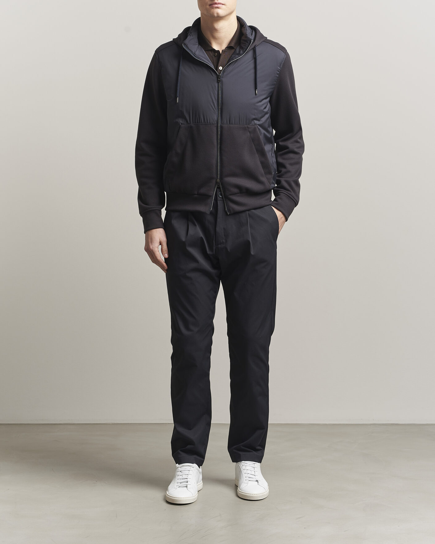 Herren | Jacken | Herno | Hooded Hybrid Jacket Navy