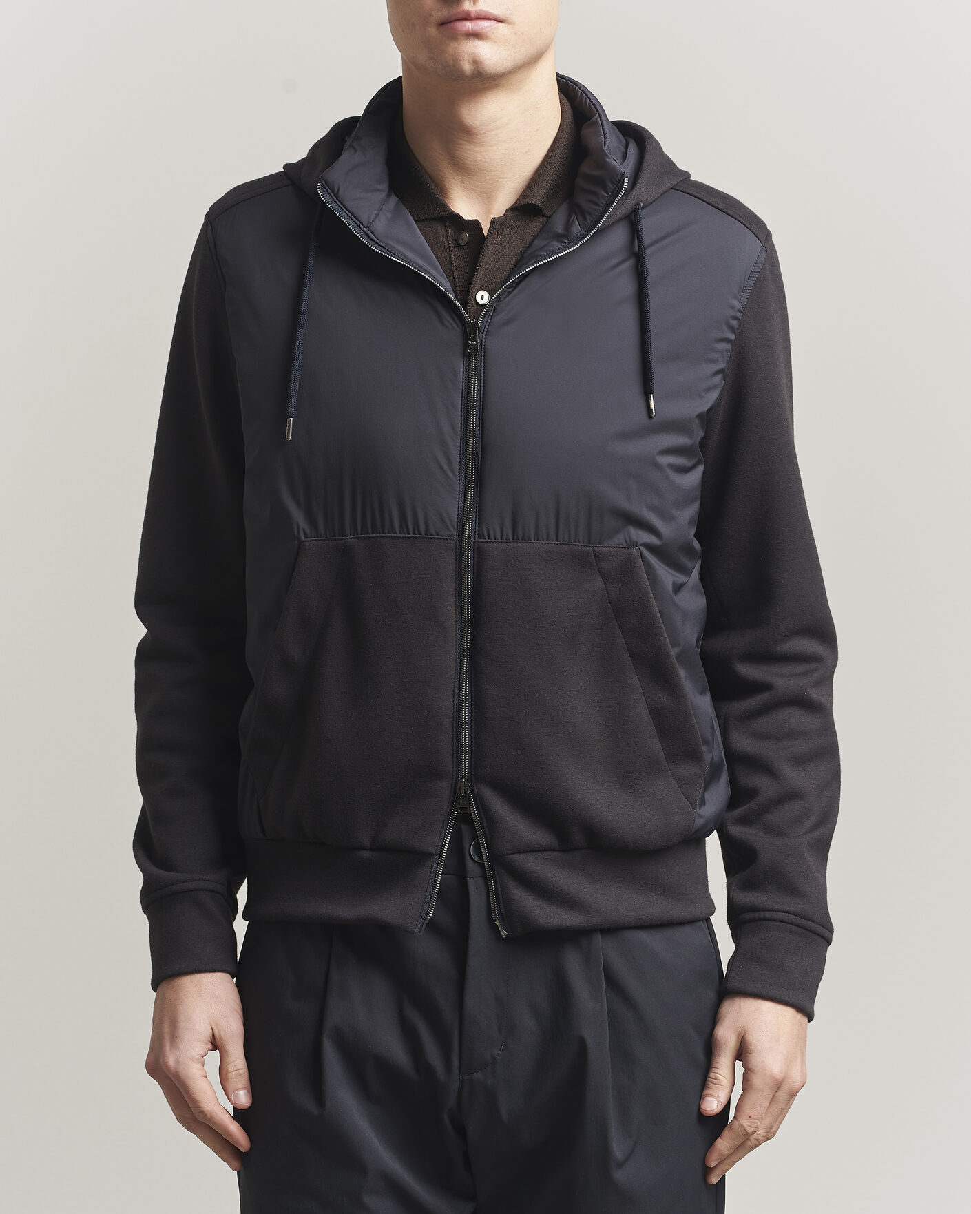 Herren | Jacken | Herno | Hooded Hybrid Jacket Navy