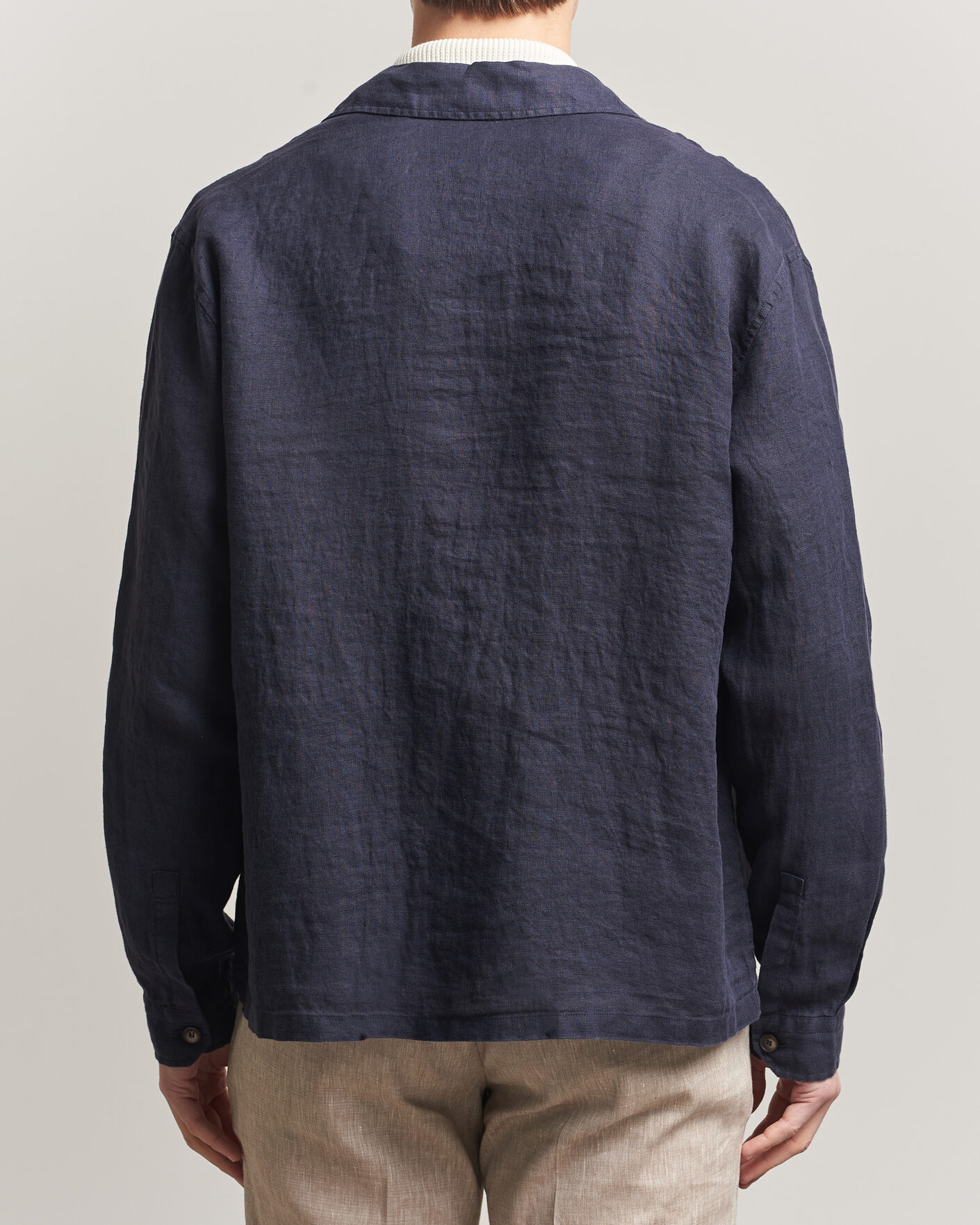 Herren | Jacken | Herno | Linen Safari Jacket Navy