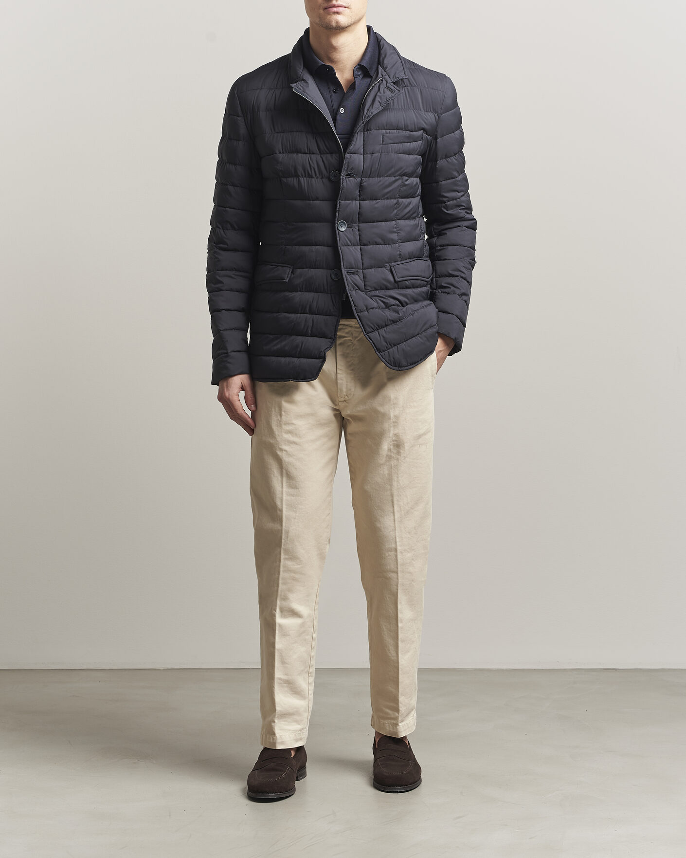 Herren | Jacken | Herno | Nuage Matt Nylon Blazer Navy