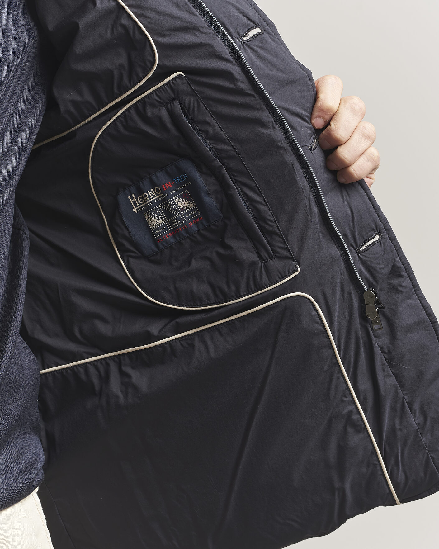 Herren | Jacken | Herno | Nuage Matt Nylon Blazer Navy