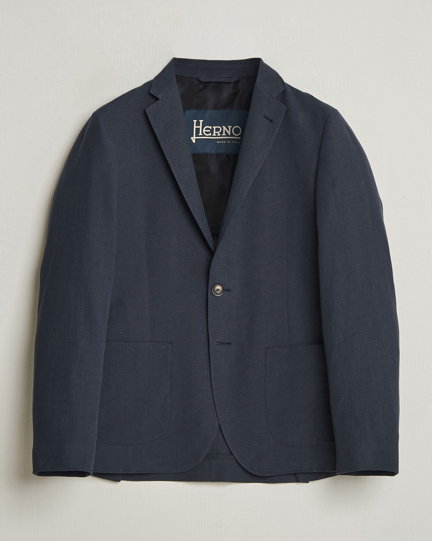 Herren | Sakkos | Herno | Cotton/Linen Blazer Navy